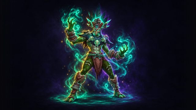 Nek'zali the Soulcoiler, a troll serpent priest, boss of The Venomous Abyss