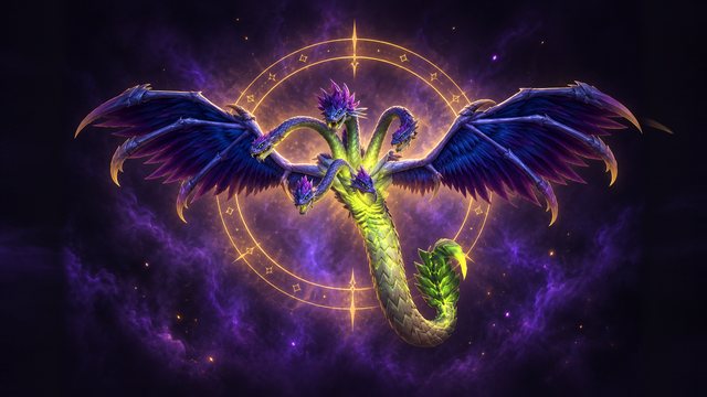 Ula'tek, the winged serpent boss of The Venomous Abyss, wings spread wide