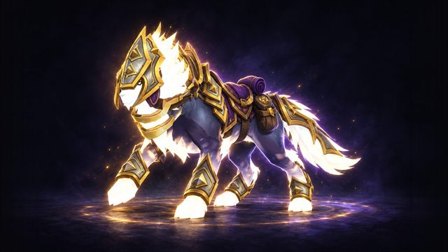 Vicious Warstalker, an armored protoform wolf mount