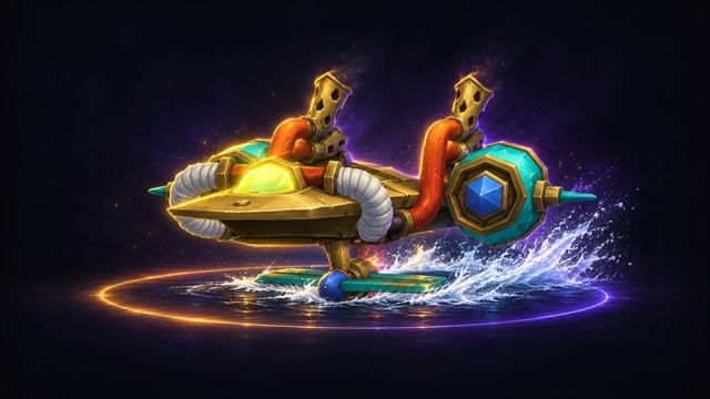 Bronze Goblin Waveshredder, a goblin jet ski mount